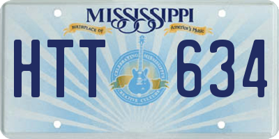 MS license plate HTT634