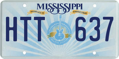MS license plate HTT637