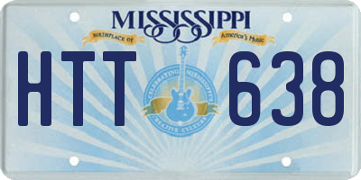 MS license plate HTT638