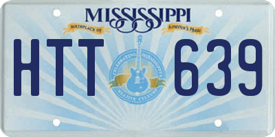 MS license plate HTT639