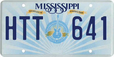 MS license plate HTT641