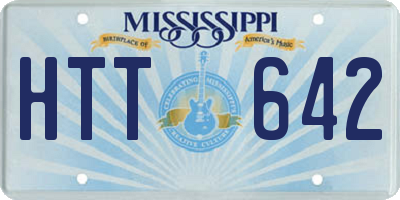 MS license plate HTT642