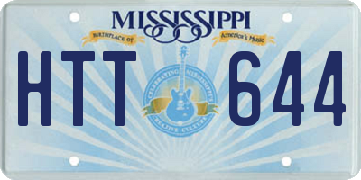 MS license plate HTT644