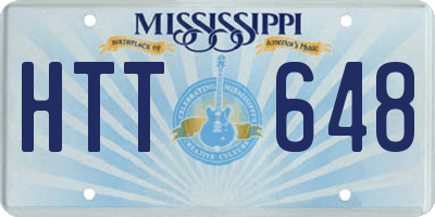 MS license plate HTT648