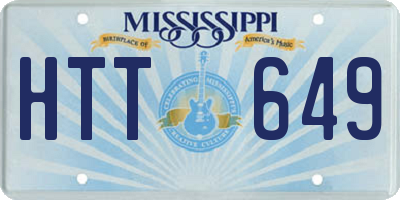 MS license plate HTT649