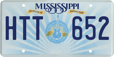 MS license plate HTT652