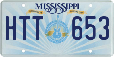 MS license plate HTT653
