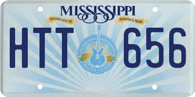 MS license plate HTT656