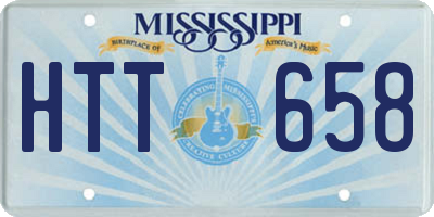 MS license plate HTT658