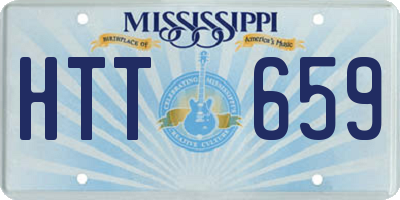 MS license plate HTT659