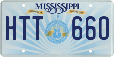 MS license plate HTT660