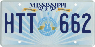 MS license plate HTT662