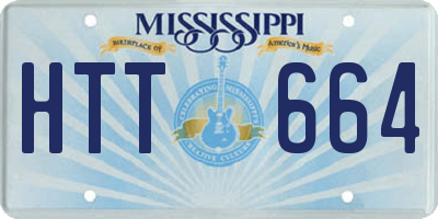 MS license plate HTT664