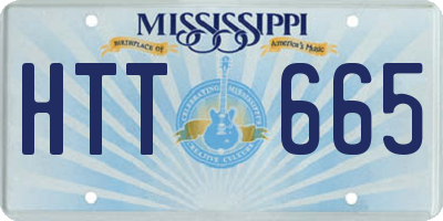 MS license plate HTT665