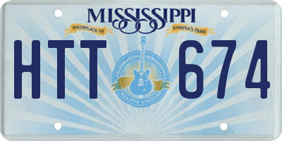 MS license plate HTT674