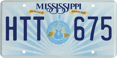 MS license plate HTT675