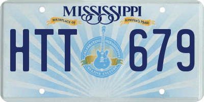 MS license plate HTT679