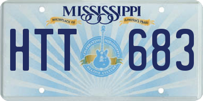 MS license plate HTT683