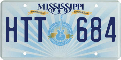 MS license plate HTT684