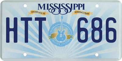 MS license plate HTT686
