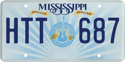 MS license plate HTT687