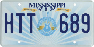 MS license plate HTT689