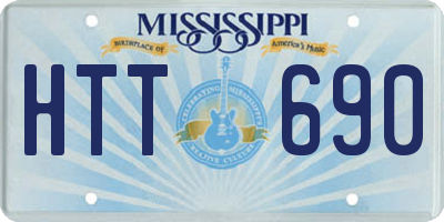 MS license plate HTT690