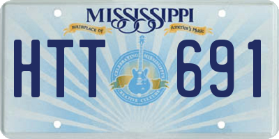 MS license plate HTT691