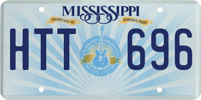 MS license plate HTT696