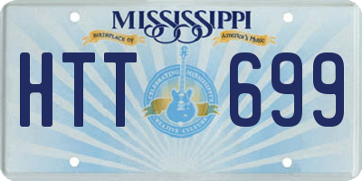 MS license plate HTT699