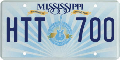 MS license plate HTT700