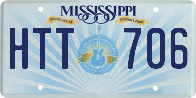 MS license plate HTT706
