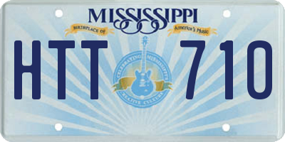 MS license plate HTT710