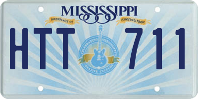 MS license plate HTT711