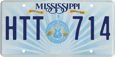 MS license plate HTT714