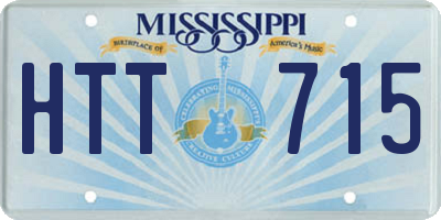 MS license plate HTT715