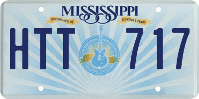 MS license plate HTT717