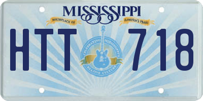 MS license plate HTT718