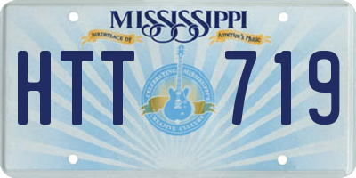 MS license plate HTT719