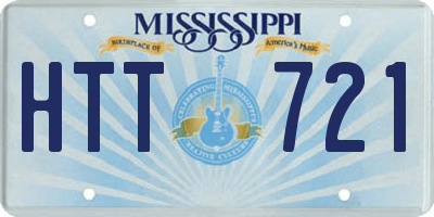 MS license plate HTT721