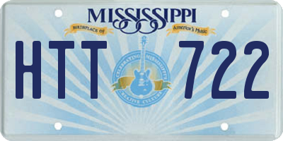 MS license plate HTT722