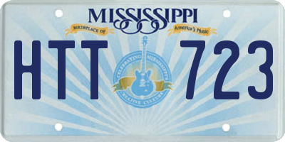 MS license plate HTT723
