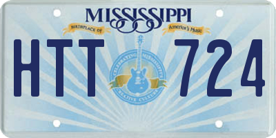 MS license plate HTT724