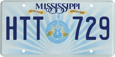 MS license plate HTT729
