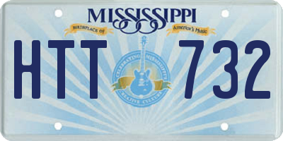 MS license plate HTT732