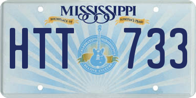 MS license plate HTT733