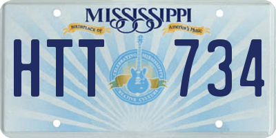 MS license plate HTT734