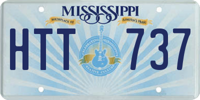 MS license plate HTT737