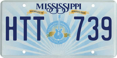 MS license plate HTT739