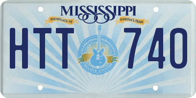 MS license plate HTT740